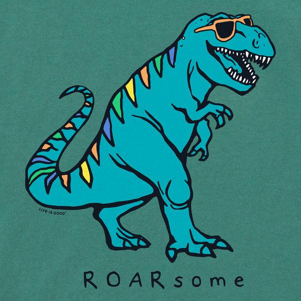 Life Is Good Kids Rad Roarsome Dino Short Sleeve Crusher Tee