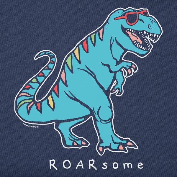 Life Is Good Kids Rad Roarsome Dino Short Sleeve Crusher Tee