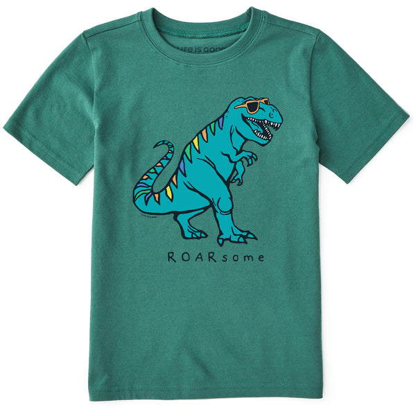 life is good Kids Rad Roarsome Dino Short Sleeve Crusher Tee