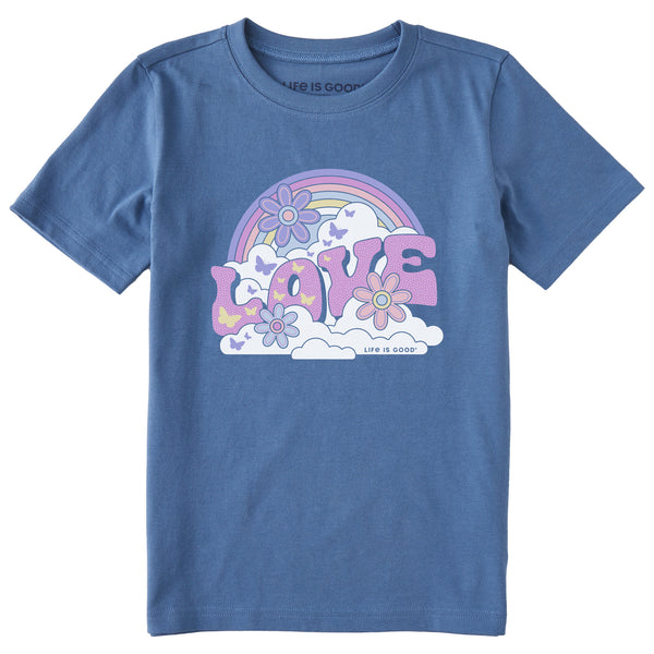 life is good Kids Rainbow Love Short Sleeve Crusher Tee
