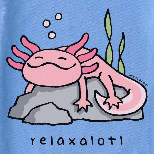 Life Is Good Kids Relaxalotl Short Sleeve Crusher Tee