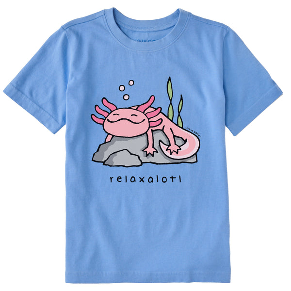 life is good Kids Relaxalotl Short Sleeve Crusher Tee
