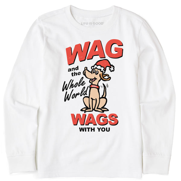life is good Kids Retro color Max Wags Long Sleeve Crusher Tee