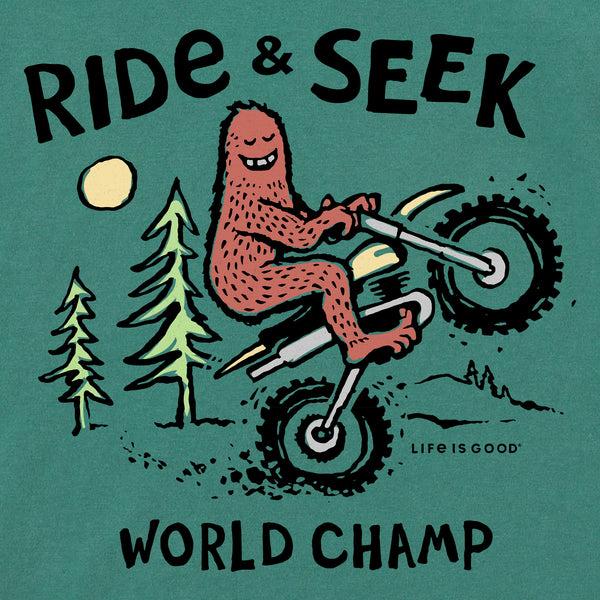 Life Is Good Kids Ride U0026 Seek Big Foot Short Sleeve Crusher Tee