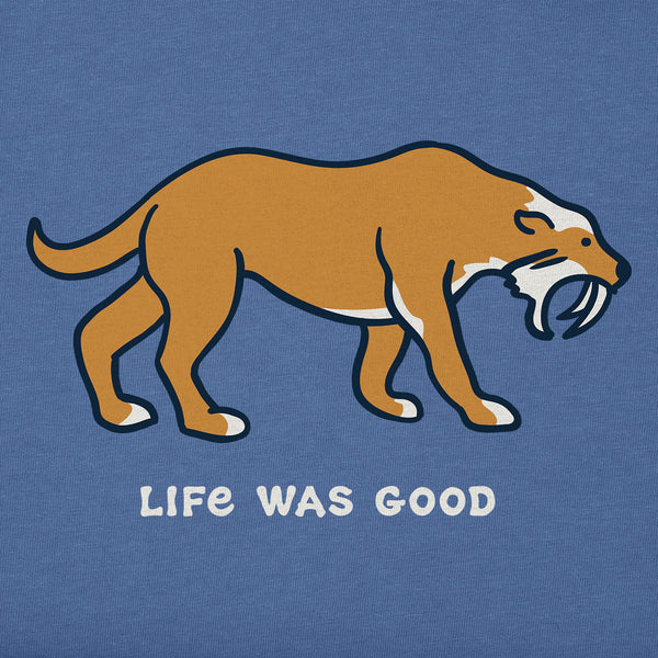 Life Is Good Kids Saber Tooth Short Sleeve Crusher Tee