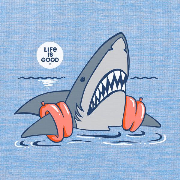 Life Is Good Kids Shark Floaty Swim Long Sleeve Sun Crusher Tee