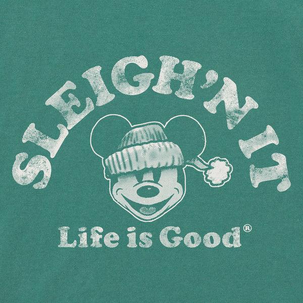 Life Is Good Kids Sleigh'n It Willie Long Sleeve Crusher Tee