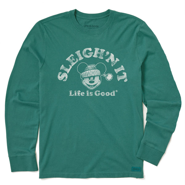 life is good Kids Sleigh'n It Willie Long Sleeve Crusher Tee