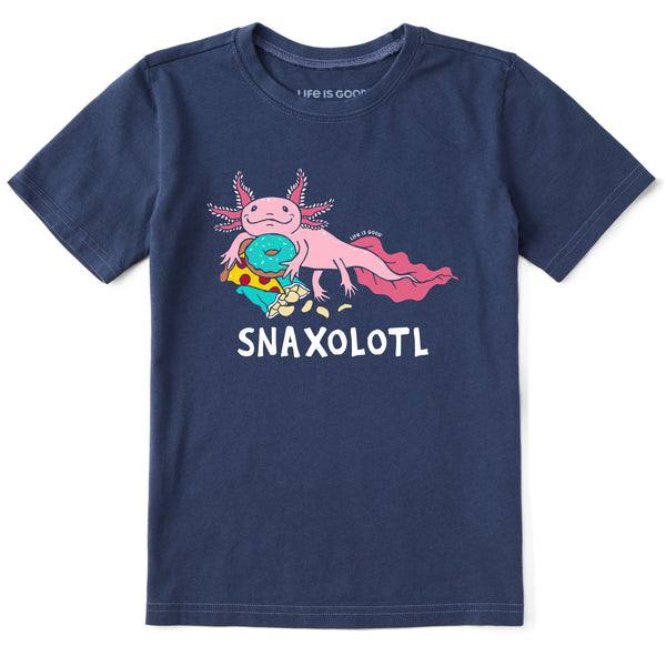 life is good Kids Snaxolotl Short Sleeve Crusher Tee