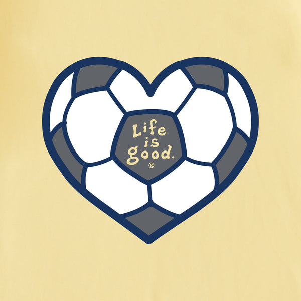 Life Is Good Kids Soccer Heart Short Sleeve Crusher Tee