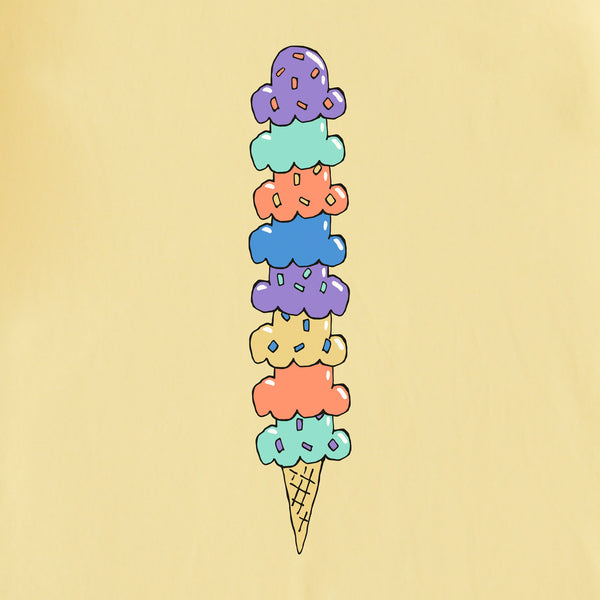 Life Is Good Kids Stay Cool Cone Stack Long Sleeve Crusher Tee