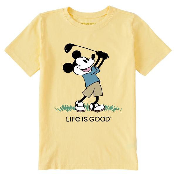 life is good Kids Steamboat Willie Golf Short Sleeve Crusher Tee