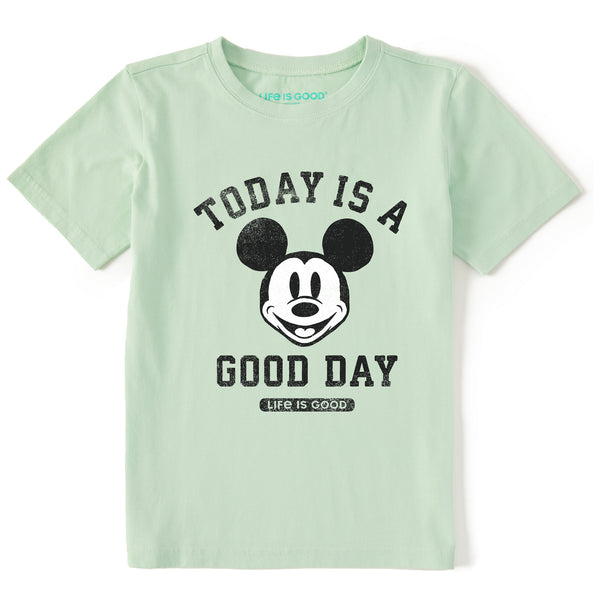 Life Is Good Kids Steamboat Willie Good Day Short Sleeve Crusher Tee