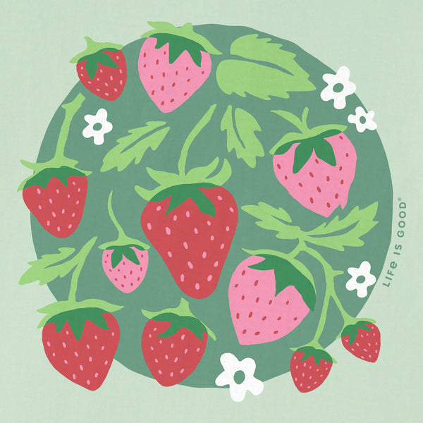 Life Is Good Kids Strawberries Short Sleeve Crusher Tee