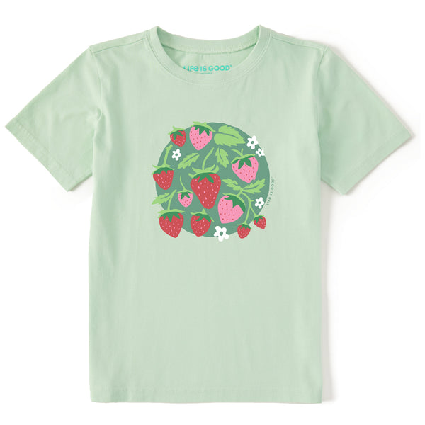 life is good Kids Strawberries Short Sleeve Crusher Tee