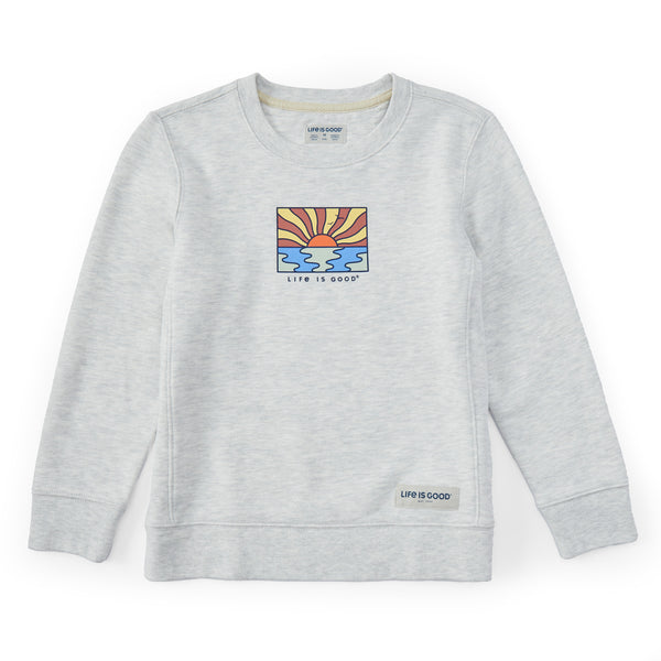 life is good Kids Sun Ocean Icon Simply True Fleece Crew
