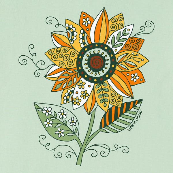 Life Is Good Kids Sunflower Season Short Sleeve Crusher Tee