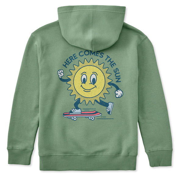 Life Is Good Kids Sunny Checkerboard Good Vibes Fleece Hoodie