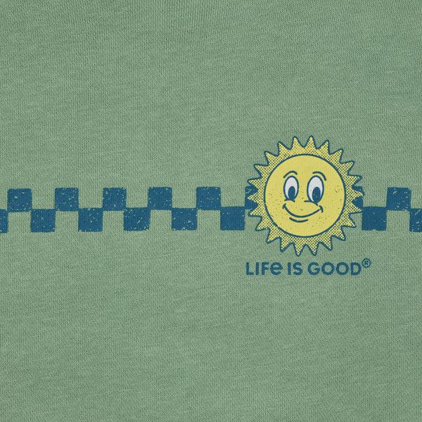 Life Is Good Kids Sunny Checkerboard Good Vibes Fleece Hoodie