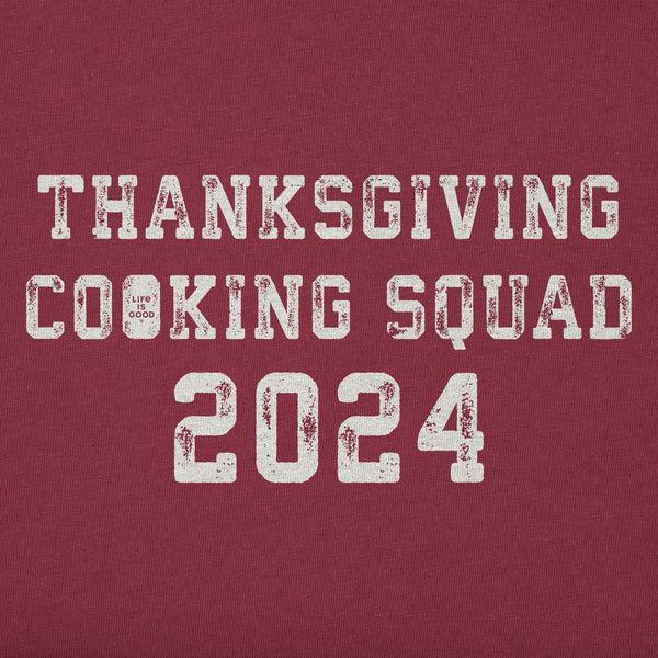 Life Is Good Kids Thanksgiving Day Cooking Squad 2024 Long Sleeve Crusher Tee