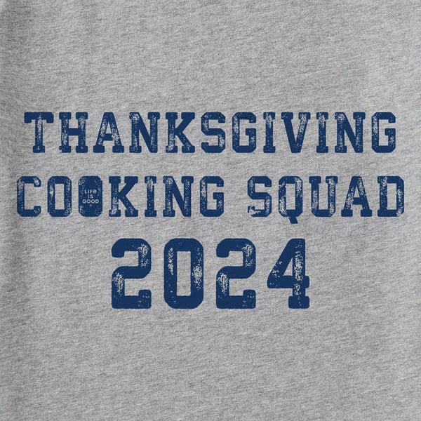 Life Is Good Kids Thanksgiving Day Cooking Squad 2024 Long Sleeve Crusher Tee