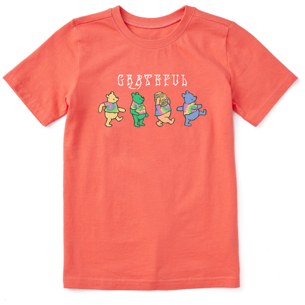 life is good Kids Tie Dye Grateful Winnie Short Sleeve Crusher Tee