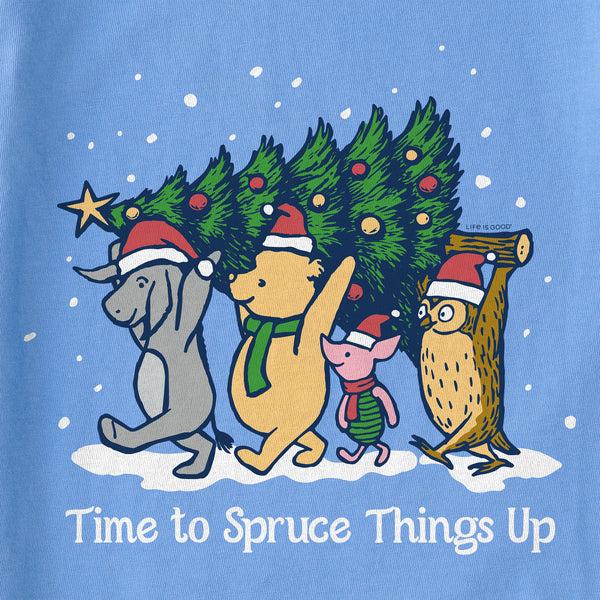 Life Is Good Kids Time To Spruce Things Up Winnie Long Sleeve Crusher Tee