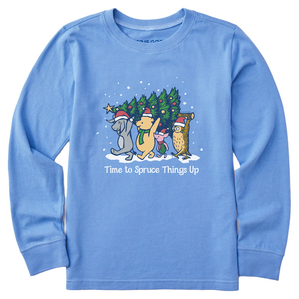 life is good Kids Time to Spruce Things Up Winnie Long Sleeve Crusher Tee