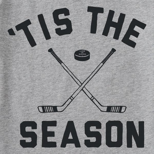 Life Is Good Kids Tis The Season Hockey Long Sleeve Crusher Tee