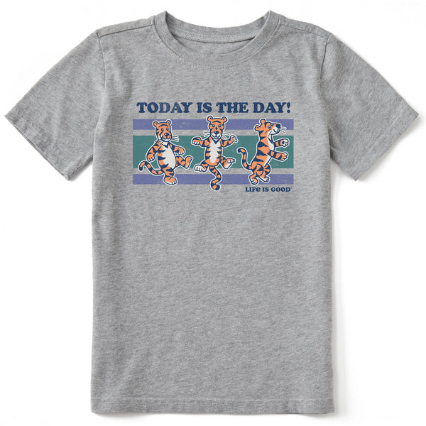 life is good Kids Today is the Day Tiger Stripes Short Sleeve Crusher Tee