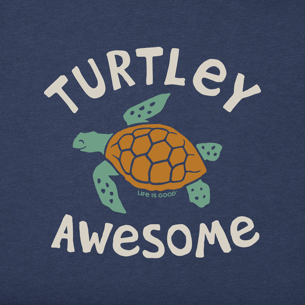 Life Is Good Kids Turtley Awesome Short Sleeve Crusher Tee
