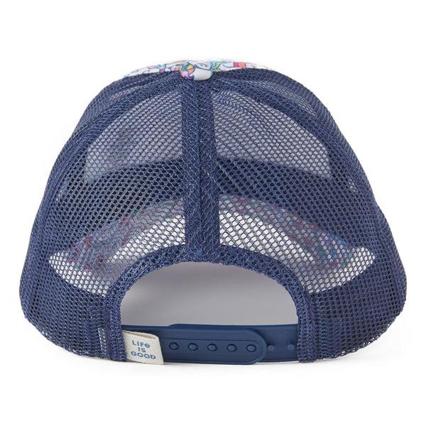 Life Is Good Kids Unicorn Friends Pattern Kids Trucker Hat