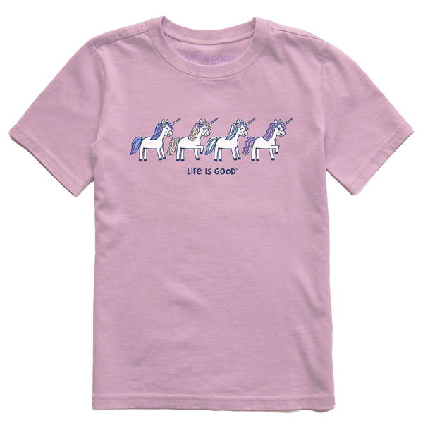 life is good Kids Unicorn Rally Short Sleeve Crusher Tee