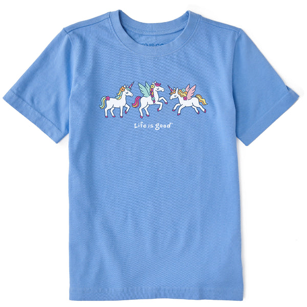 life is good Kids Unicorn Trio Short Sleeve Crusher Tee