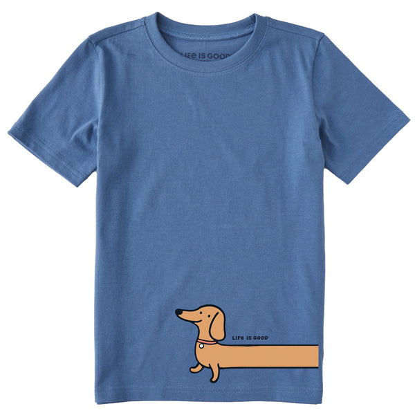 life is good Kids Weenie Dog Short Sleeve Crusher Tee