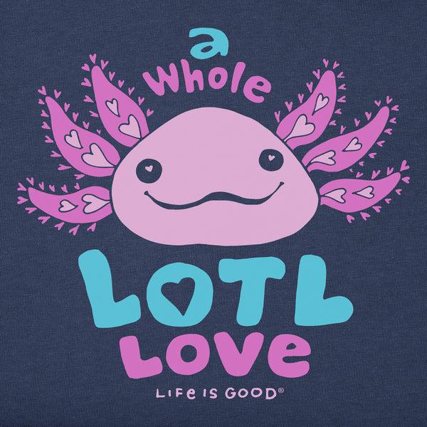 Life Is Good Kids Whole Lotl Love Short Sleeve Crusher Tee