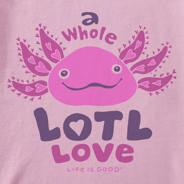 Life Is Good Kids Whole Lotl Love Short Sleeve Crusher Tee