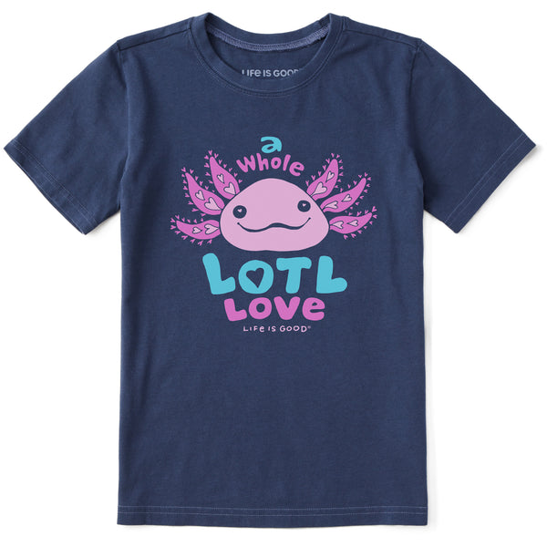 life is good Kids Whole Lotl Love Short Sleeve Crusher Tee