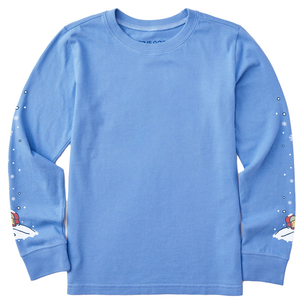 life is good Kids Winnie Snow Pile Long Sleeve Crusher Tee
