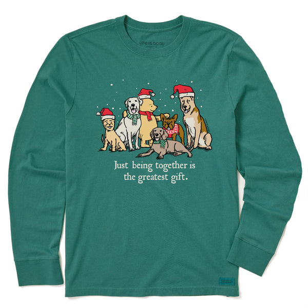 life is good Kids Winnie u0026 Dogs Being Together is the Greatest Gift Long Sleeve Crusher Tee