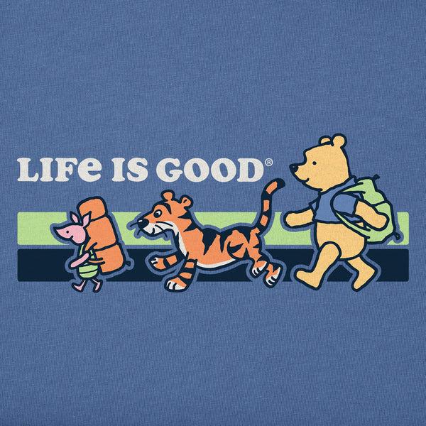 Life Is Good Kids Winnie U0026 Friends Hike Short Sleeve Crusher Tee