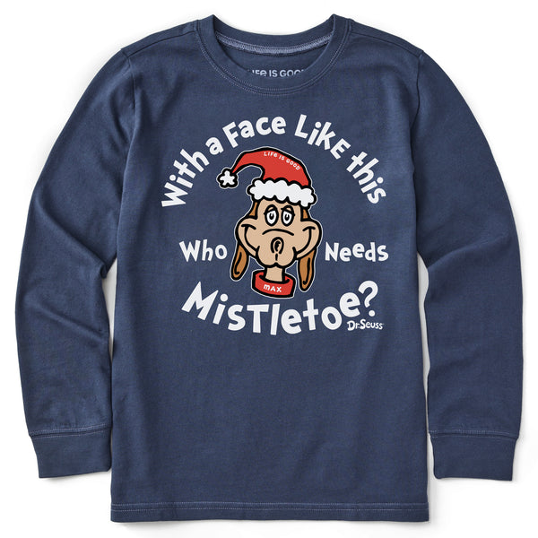 life is good Kids With a Face Like This Max Long Sleeve Crusher Tee