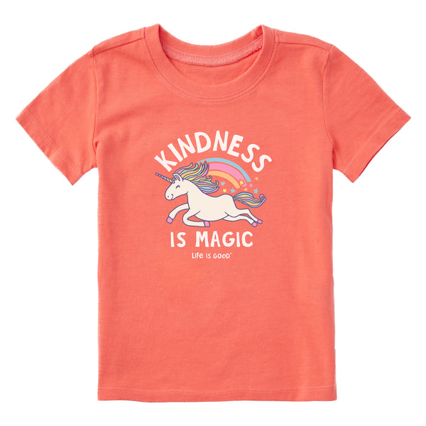 life is good Kindness is Magic Unicorn Short Sleeve Toddler Crusher Tee