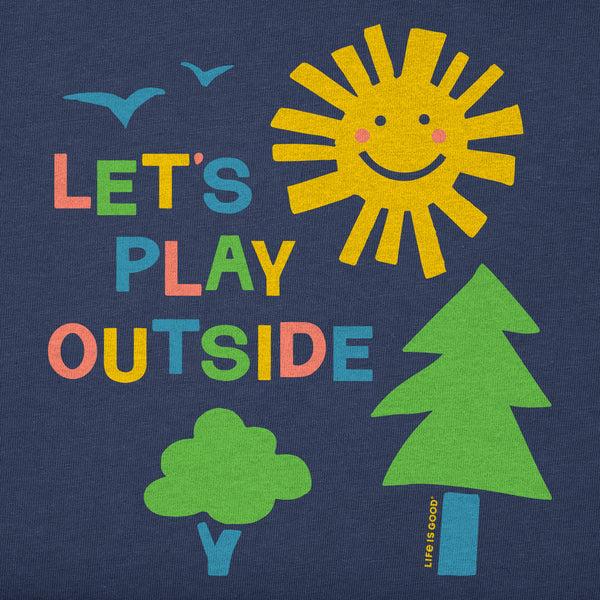 Life Is Good Let's Play Outside Short Sleeve Toddler Crusher Tee