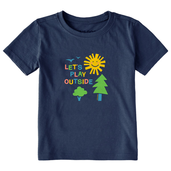 life is good Let's Play Outside Short Sleeve Toddler Crusher Tee