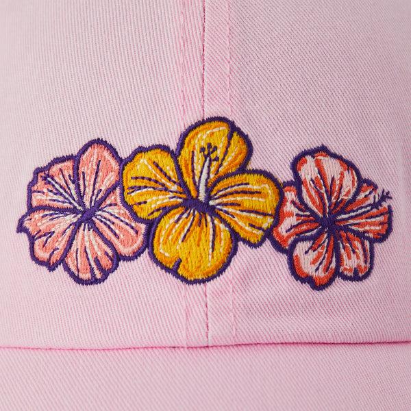 Life Is Good Adult Unisex 3 Hibiscuses Chill Cap