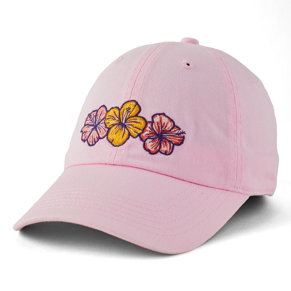 life is good Adult Unisex 3 Hibiscuses Chill Cap