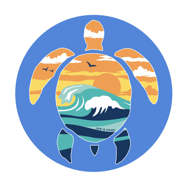 life is good Adult Unisex Beach Turtlescape Magnet
