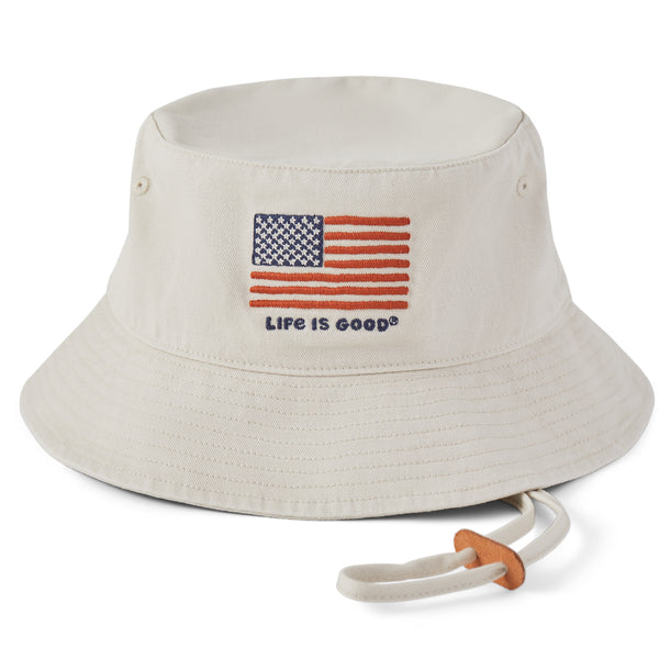life is good Adult Unisex Big Flag Bucket Hat