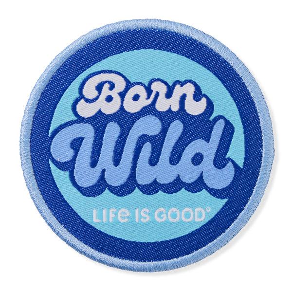 life is good Adult Unisex Born Wild Woven Patch